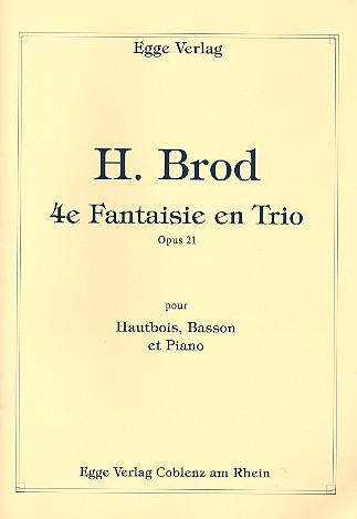 Fantasie en trio no.4 op.21 für Oboe, Fagott und Klavier