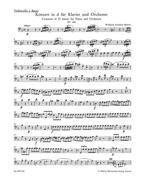 Konzert d-Moll KV466 für Klavier und Orchester