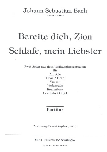 2 Arien aus dem Weihnachtsoratorium für Alt und Instrumente