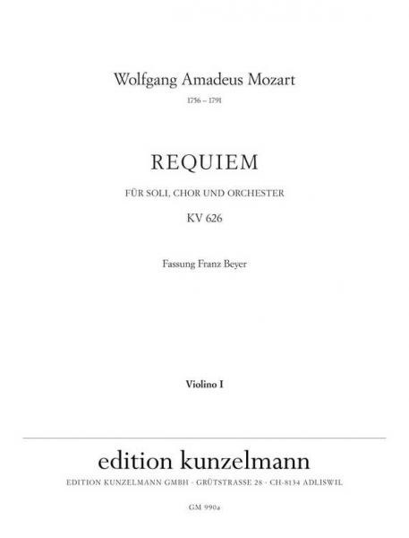 Requiem d-Moll KV626 für Soli, Chor und Orchester