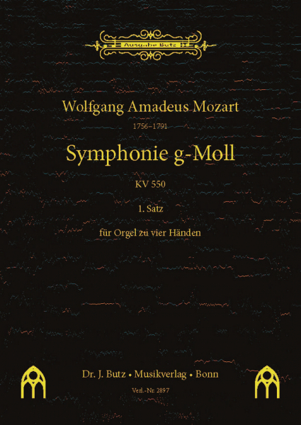 1. Satz aus Sinfonie g-Moll KV550 für Orgel zu 4 Händen