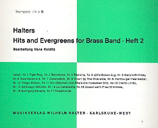 Halters Hits and Evergreens Band 2: für Blasorchester