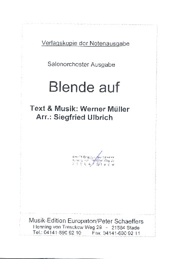 Blende auf für Salonorchester