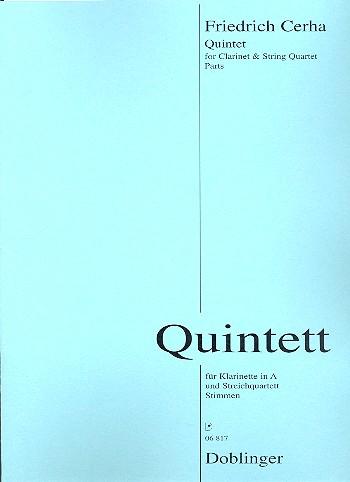 Quintett für Klarinette in A, 2 Violinen, Viola und Violoncello