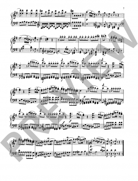 Solostück für Klavier Eine kleine Nachtmusik G-Dur KV 525