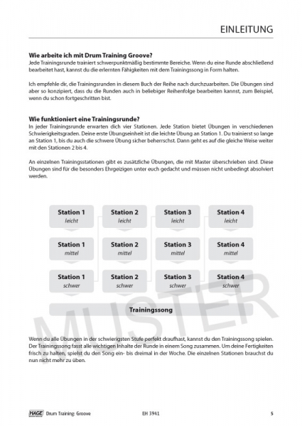 Schule für Schlagzeug DRUM TRAINING GROOVE