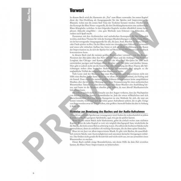 Arbeitsbuch Klavier Blues Piano 1