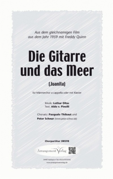 Die Gitarre und das Meer für Männerchor (TTBB) und Klavier