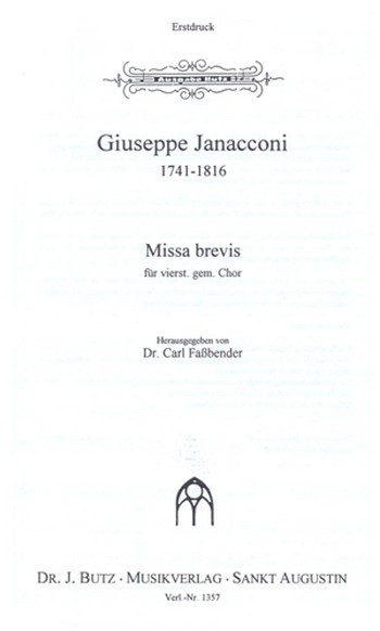 Missa brevis für gem Chor a cappella