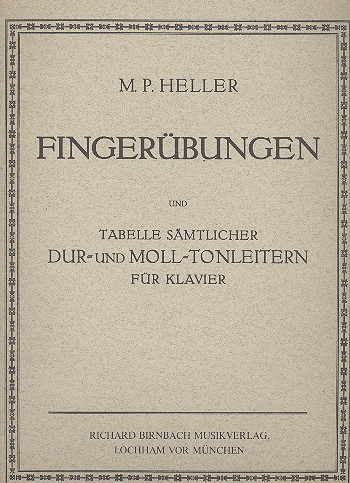 Klavieretüden Fingerübungen