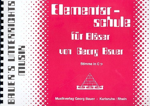 Elementarschule für Bläser Stimme in C Baßschlüssel