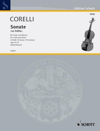 Sonate für Viola Sonate d-Moll (La Follia)