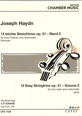 12 Streichtrios op.21 Band 2 (Nr.7-12) für 2 Violinen und Violoncello