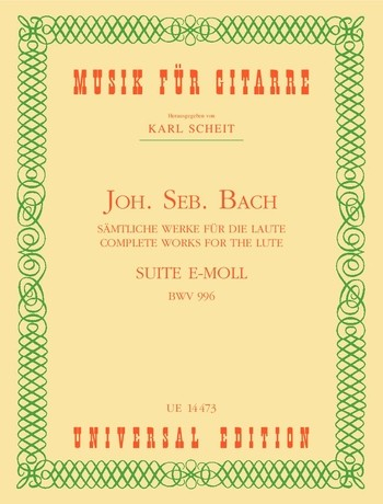 Suite e-Moll BWV996 für Gitarre
