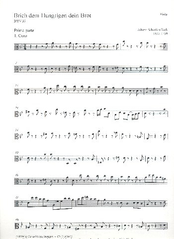 Brich dem Hungrigen dein Brot Kantate Nr.39 BWV39