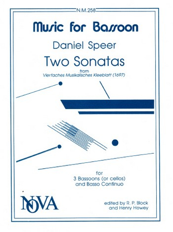 2 Sonatas for 3 bassoons (celli) and bc