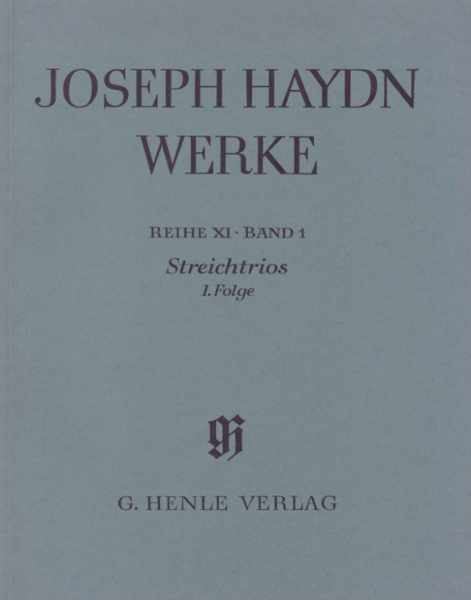 Joseph Haydn Werke Reihe 11 BAND 1 STREICHTRIOS 1. FOLGE