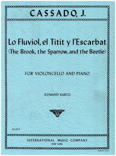 Lo fluviol, el titit y l&#039;escarbat for violoncello and piano