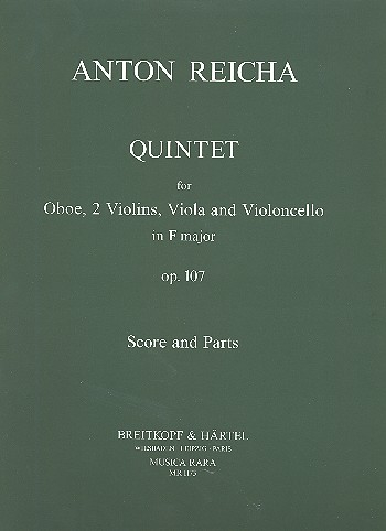 Quintett F-Dur op.107 für Oboe, 2 Violinen, Viola und Violoncello