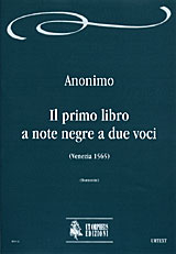 Il primo libro a note negre a due voci für 2 Stimmn