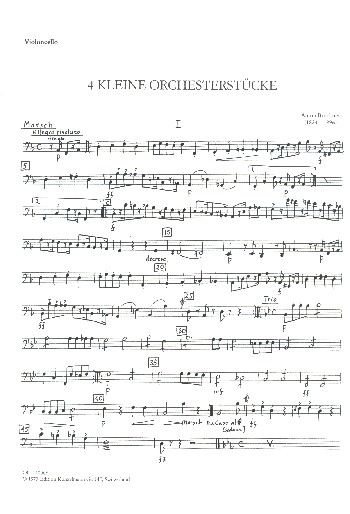 4 kleine Orchesterstücke für Orchester
