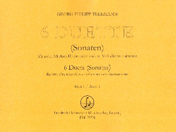 6 Duette Band 1 (Nr.1-3) für 2 Altblockflöten