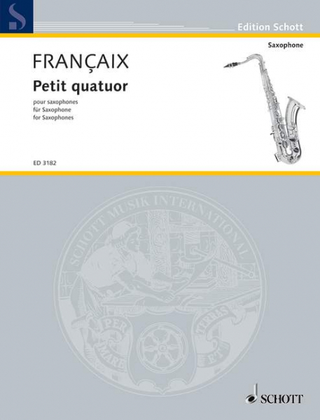 Petit quatuor für 4 Saxophone (SATBar)