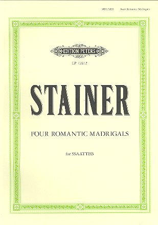 Chorpartitur 4 romantic Madrigals