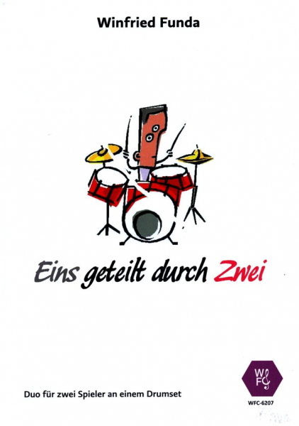 Eins geteilt durch Zwei für 2 Spieler an einem Drumset
