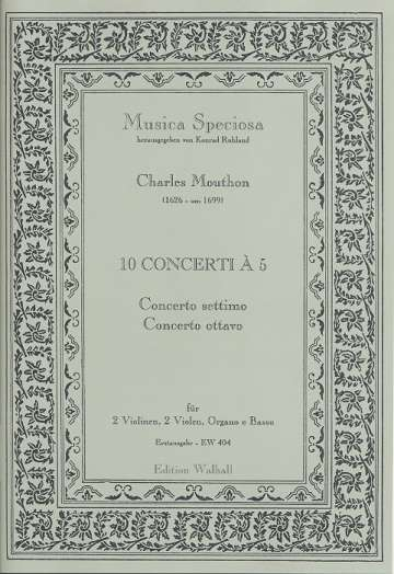 10 Concerti à 5 Band 4 (Nr.7-8): für 2 Violinen, 2 Violen und Bc