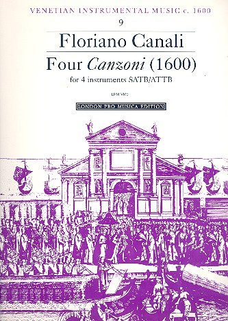 4 Canzonas (1600) for 4 instruments ATTB