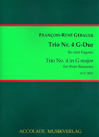 Trio G-Dur Nr.4 für 3 Fagotte