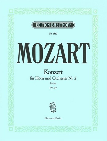 Spielbuch für Horn Konzert 2 Es-Dur KV 417