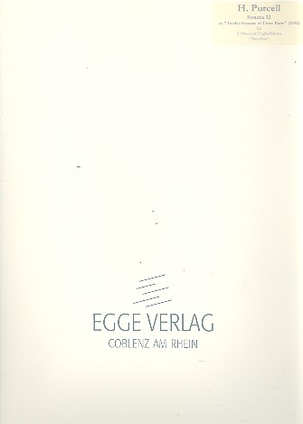 Sonate Nr.12 für 2 Oboen und Englischhorn (Bassoboe)