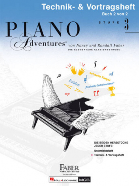 Klavierschule Piano Adventures: Technik- &amp; Vortragsheft Stufe 3