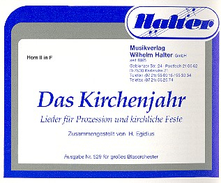 Das Kirchenjahr für Blasorchester
