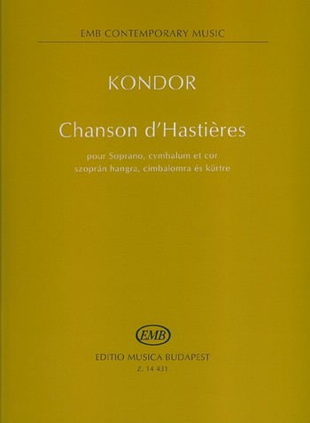 Chanson d&#039;Hastieres pour Soprano, cymbalum et cor