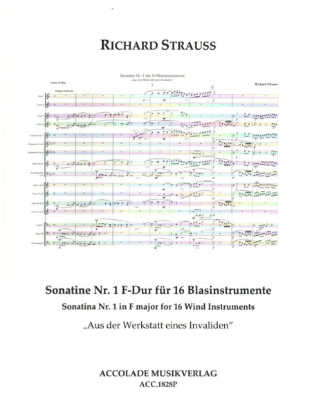 Sonatine Nr.1 F-Dur &quot;Aus der Werkstatt eines Invaliden&quot; für 16 Blasinstrumente