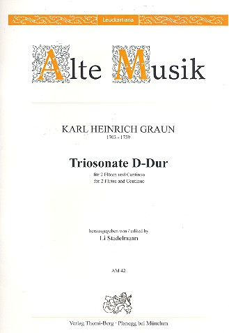 Sonate D-Dur für 2 Flöten und Bc