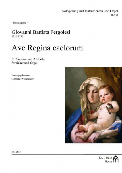 Ave regina caelorum für Sopran, Alt, Streicher und Orgel