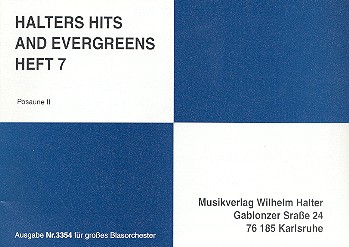 Halters Hits and Evergreens Band 7: für Blasorchester