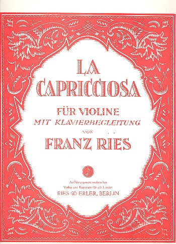 La Capricciosa für Violine und Klavier