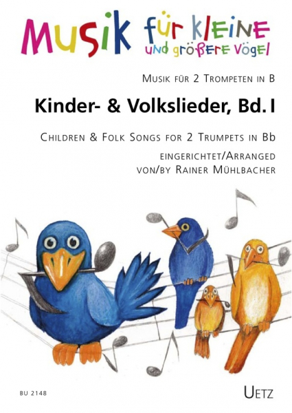 Kinder- und Volkslieder Band 1 für 2 Trompeten in B (+Text)