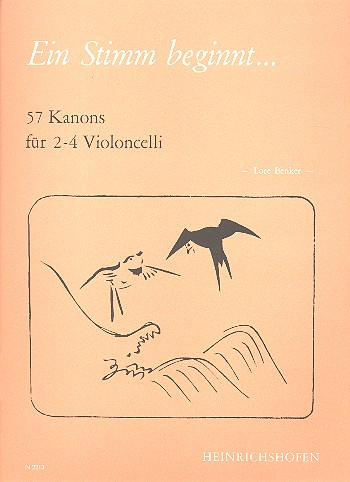 Ein Stimm beginnt 57 Kanons für 2-4 Violoncelli