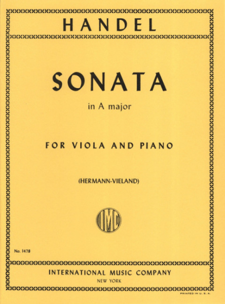 Sonata A major for viola and piano