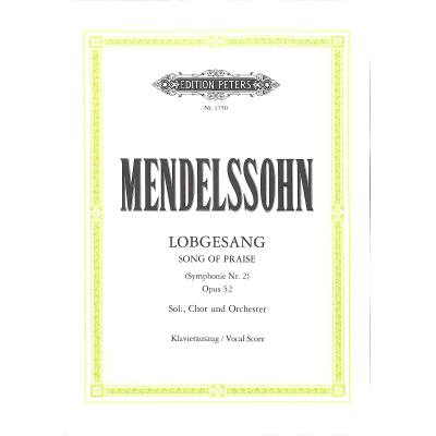 Klavierauszug Lobgesang B-Dur OP 52 (Sinfonie 2)