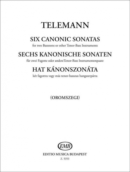 6 Sonaten im Kanon für 2 Fagotte