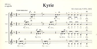 Kyrie für Frauenchor a cappella Partitur