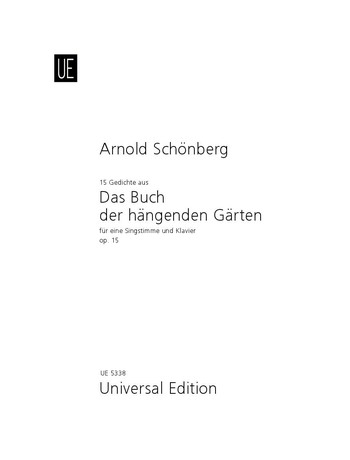 Das Buch der hängenden Gärten op.15 für Singstimme und Klavier