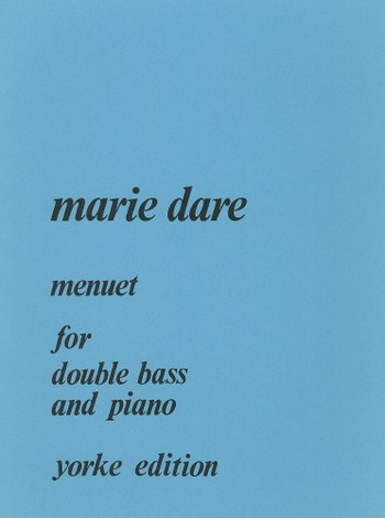 Menuet for double bass and piano